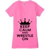 Ladies' Jersey Short-Sleeve Deep V-Neck T-Shirt Thumbnail