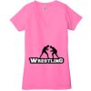 Ladies' Jersey Short-Sleeve Deep V-Neck T-Shirt Thumbnail