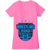 Ladies' Jersey Short-Sleeve Deep V-Neck T-Shirt Thumbnail