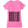 Ladies' Jersey Short-Sleeve Deep V-Neck T-Shirt Thumbnail