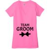Ladies' Jersey Short-Sleeve Deep V-Neck T-Shirt Thumbnail