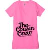 Ladies' Jersey Short-Sleeve Deep V-Neck T-Shirt Thumbnail