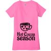 Ladies' Jersey Short-Sleeve Deep V-Neck T-Shirt Thumbnail