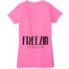 Ladies' Jersey Short-Sleeve Deep V-Neck T-Shirt Thumbnail
