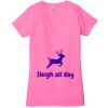 Ladies' Jersey Short-Sleeve Deep V-Neck T-Shirt Thumbnail