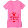 Ladies' Jersey Short-Sleeve Deep V-Neck T-Shirt Thumbnail