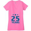 Ladies' Jersey Short-Sleeve Deep V-Neck T-Shirt Thumbnail