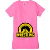 Ladies' Jersey Short-Sleeve Deep V-Neck T-Shirt Thumbnail