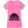 Ladies' Jersey Short-Sleeve Deep V-Neck T-Shirt Thumbnail