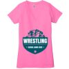 Ladies' Jersey Short-Sleeve Deep V-Neck T-Shirt Thumbnail