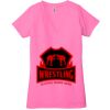 Ladies' Jersey Short-Sleeve Deep V-Neck T-Shirt Thumbnail