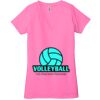 Ladies' Jersey Short-Sleeve Deep V-Neck T-Shirt Thumbnail