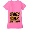 Ladies' Jersey Short-Sleeve Deep V-Neck T-Shirt Thumbnail