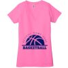 Ladies' Jersey Short-Sleeve Deep V-Neck T-Shirt Thumbnail