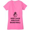 Ladies' Jersey Short-Sleeve Deep V-Neck T-Shirt Thumbnail