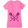 Ladies' Jersey Short-Sleeve Deep V-Neck T-Shirt Thumbnail