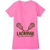 Ladies' Jersey Short-Sleeve Deep V-Neck T-Shirt Thumbnail