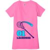 Ladies' Jersey Short-Sleeve Deep V-Neck T-Shirt Thumbnail