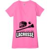 Ladies' Jersey Short-Sleeve Deep V-Neck T-Shirt Thumbnail