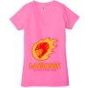 Ladies' Jersey Short-Sleeve Deep V-Neck T-Shirt Thumbnail