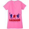 Ladies' Jersey Short-Sleeve Deep V-Neck T-Shirt Thumbnail
