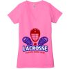 Ladies' Jersey Short-Sleeve Deep V-Neck T-Shirt Thumbnail