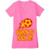 Ladies' Jersey Short-Sleeve Deep V-Neck T-Shirt Thumbnail