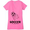 Ladies' Jersey Short-Sleeve Deep V-Neck T-Shirt Thumbnail