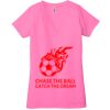 Ladies' Jersey Short-Sleeve Deep V-Neck T-Shirt Thumbnail