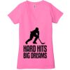 Ladies' Jersey Short-Sleeve Deep V-Neck T-Shirt Thumbnail