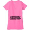 Ladies' Jersey Short-Sleeve Deep V-Neck T-Shirt Thumbnail