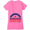 Ladies' Jersey Short-Sleeve Deep V-Neck T-Shirt Thumbnail