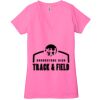 Ladies' Jersey Short-Sleeve Deep V-Neck T-Shirt Thumbnail