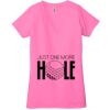 Ladies' Jersey Short-Sleeve Deep V-Neck T-Shirt Thumbnail