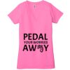 Ladies' Jersey Short-Sleeve Deep V-Neck T-Shirt Thumbnail