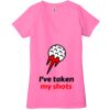 Ladies' Jersey Short-Sleeve Deep V-Neck T-Shirt Thumbnail