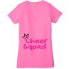 Ladies' Jersey Short-Sleeve Deep V-Neck T-Shirt Thumbnail