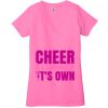 Ladies' Jersey Short-Sleeve Deep V-Neck T-Shirt Thumbnail