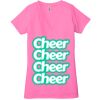 Ladies' Jersey Short-Sleeve Deep V-Neck T-Shirt Thumbnail