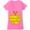 Ladies' Jersey Short-Sleeve Deep V-Neck T-Shirt Thumbnail