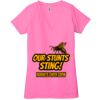 Ladies' Jersey Short-Sleeve Deep V-Neck T-Shirt Thumbnail