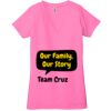 Ladies' Jersey Short-Sleeve Deep V-Neck T-Shirt Thumbnail
