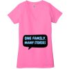 Ladies' Jersey Short-Sleeve Deep V-Neck T-Shirt Thumbnail