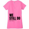 Ladies' Jersey Short-Sleeve Deep V-Neck T-Shirt Thumbnail