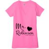 Ladies' Jersey Short-Sleeve Deep V-Neck T-Shirt Thumbnail