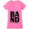 Ladies' Jersey Short-Sleeve Deep V-Neck T-Shirt Thumbnail