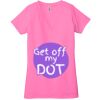 Ladies' Jersey Short-Sleeve Deep V-Neck T-Shirt Thumbnail