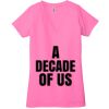 Ladies' Jersey Short-Sleeve Deep V-Neck T-Shirt Thumbnail