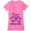 Ladies' Jersey Short-Sleeve Deep V-Neck T-Shirt Thumbnail