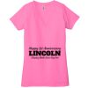 Ladies' Jersey Short-Sleeve Deep V-Neck T-Shirt Thumbnail